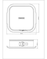 Tramontina Brazil  24cm Black Aluminum Baking Cake Pan with Removable Bottom with Interior and Exterior Starflon Max PFOA Free Nonstick Coating