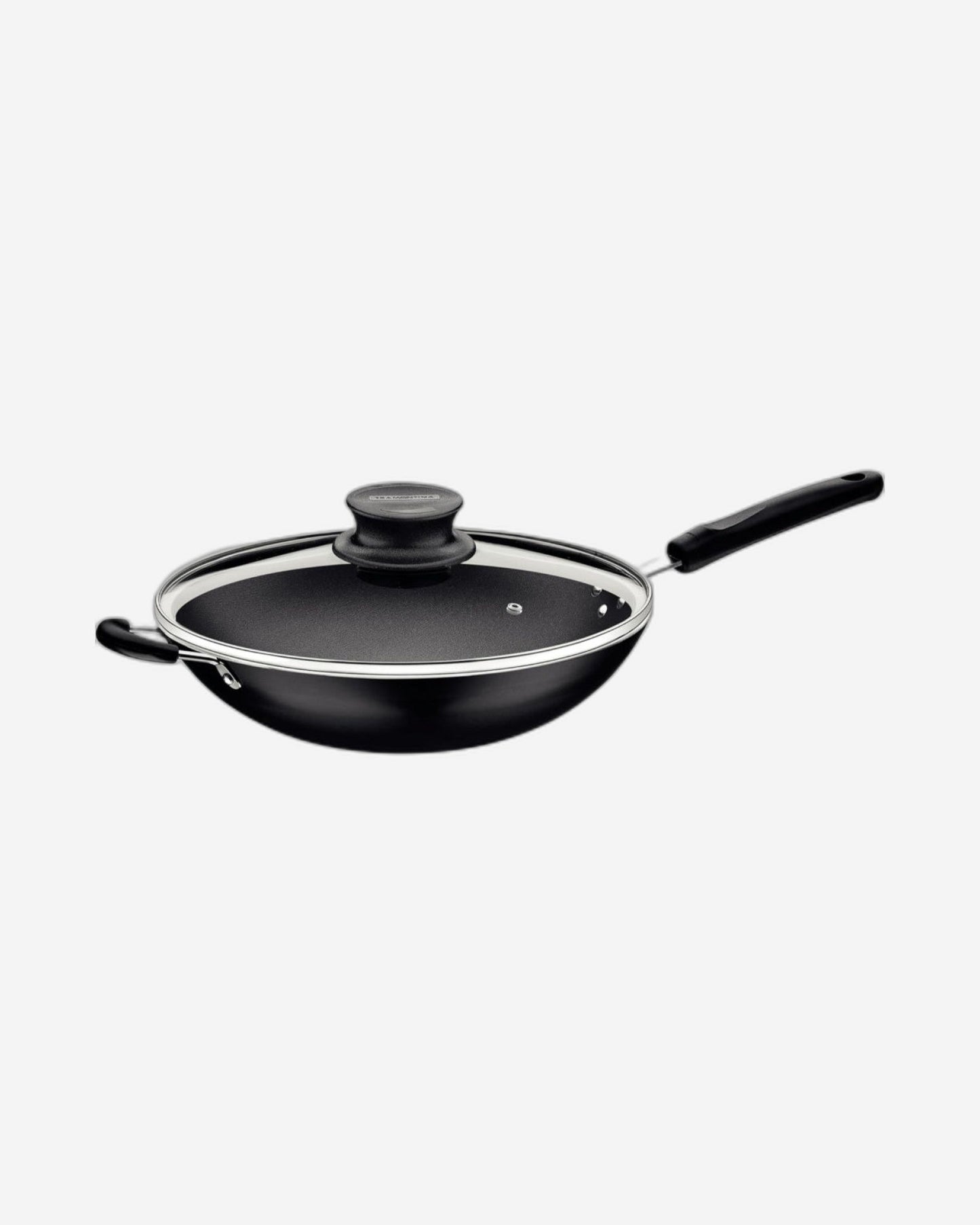 Tramontina Brazil  Loreto 32cm 4.4L Graphite Aluminum Wok Pan with Interior Starflon Max Nonstick Coating