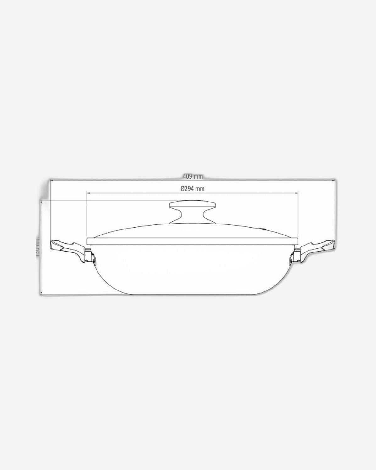 Tramontina Wok Pot, 28 cm 3.3 L