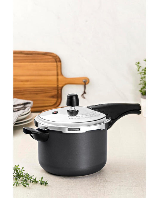 Tramontina Brazil  Paris 12 Pieces Lead-Colored Aluminum Cookware Set with Interior and Exterior Starflon Max PFOA Free Nonstick Coating