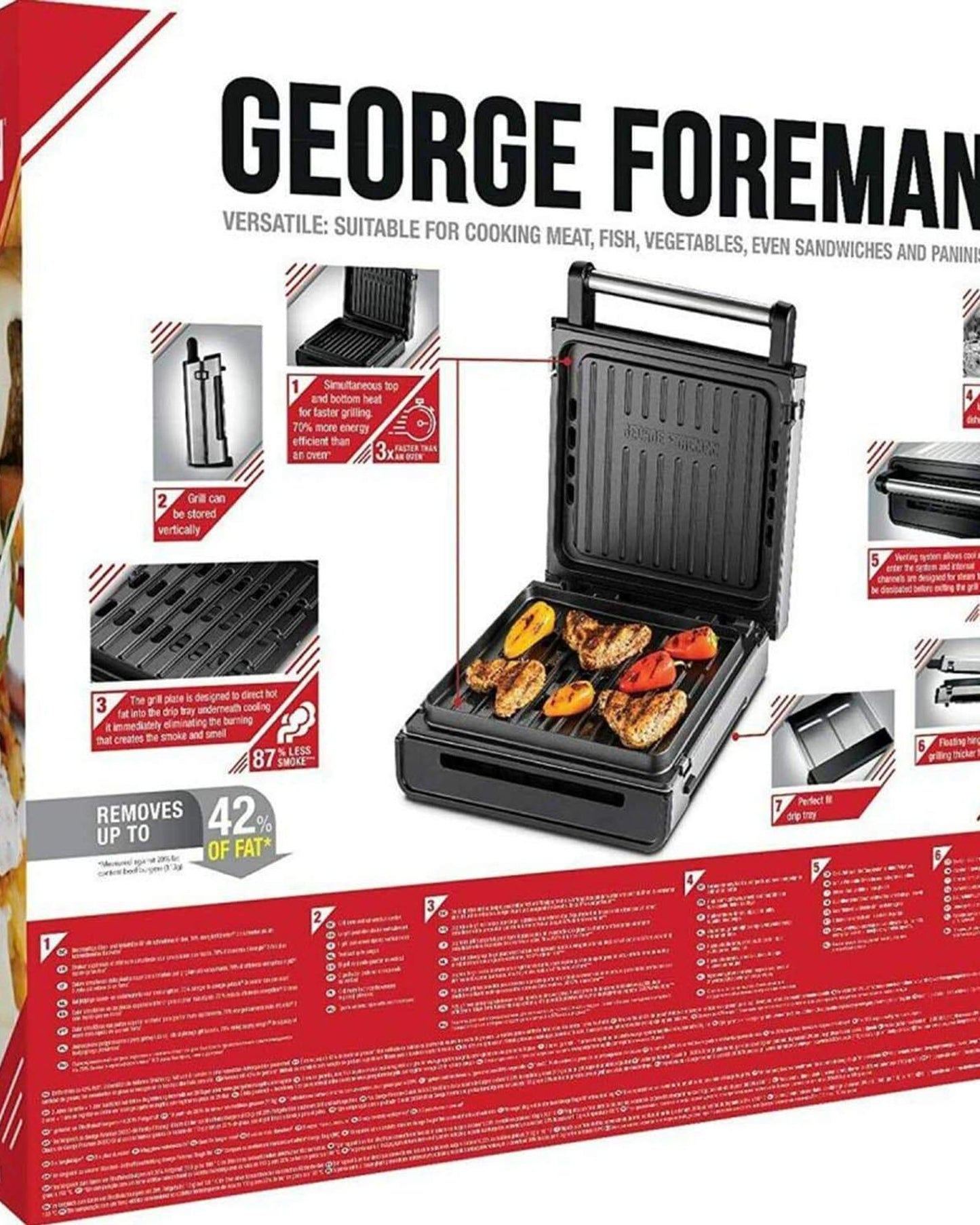 George Foreman Smokeless Non-Stick Electric Grill