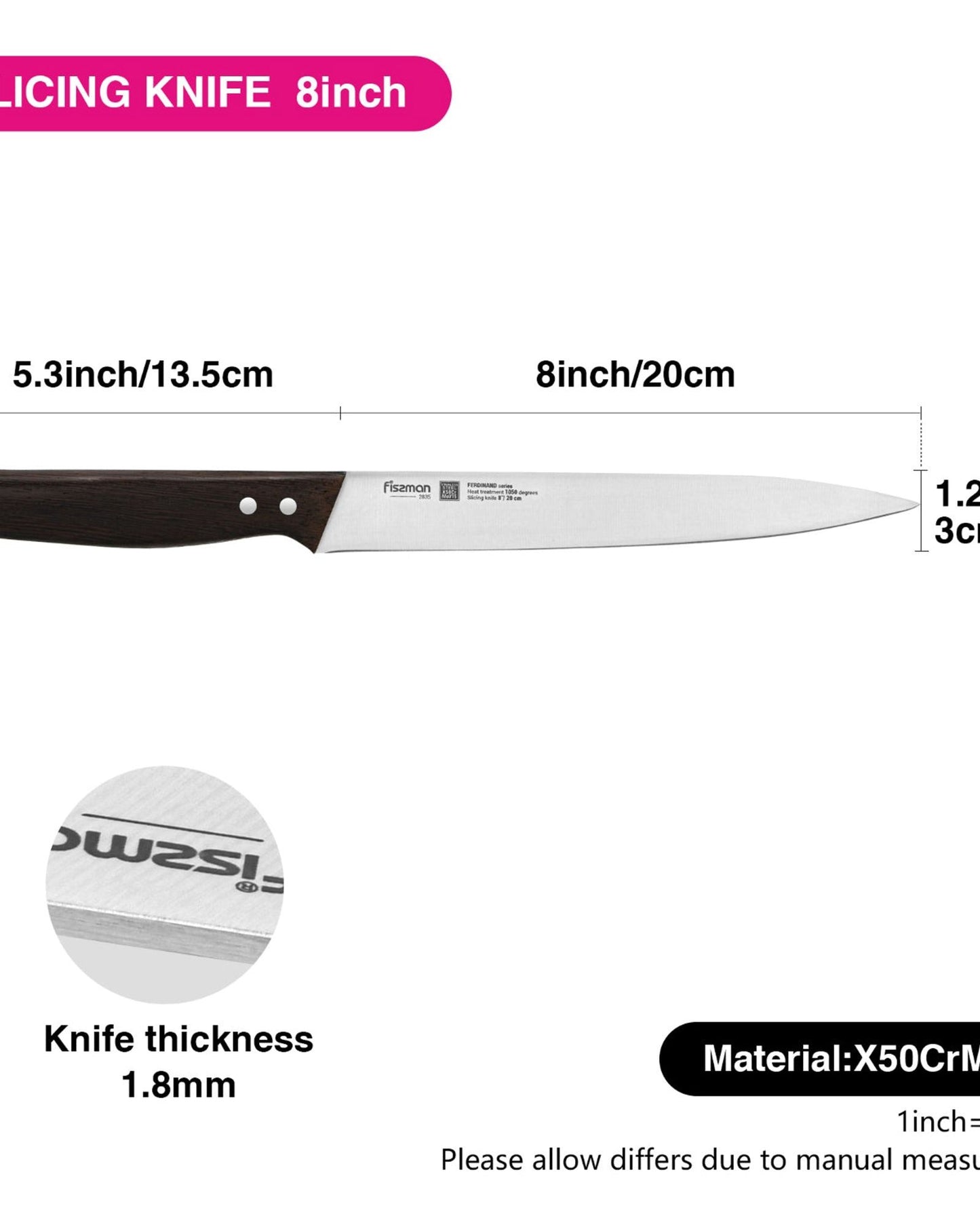 Fissman Slicing Knife Ferdinand 8Inch