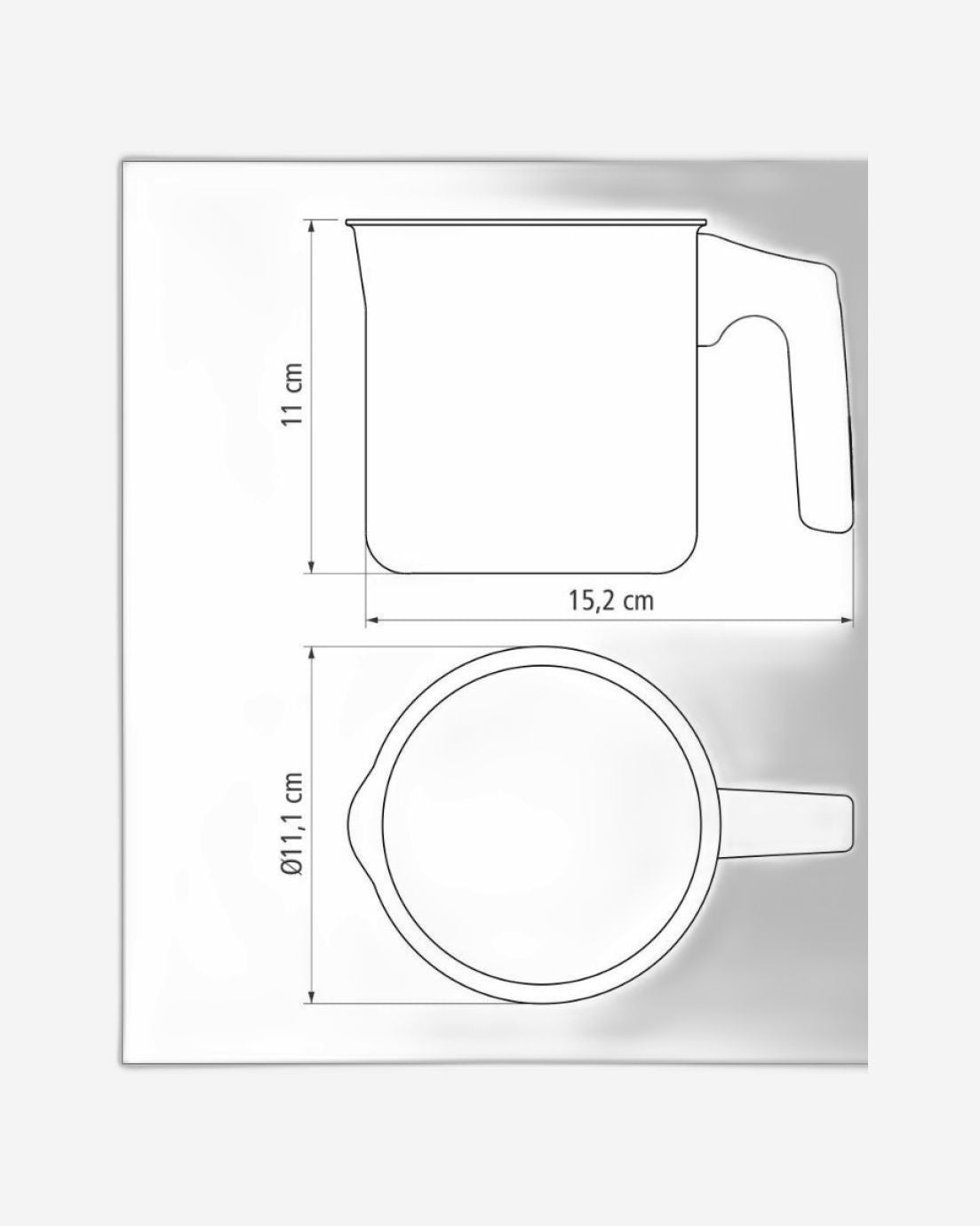 Tramontina Paris Aluminum Milk Boiler with Interior and Exterior Starflon Max Lead Nonstick Coating, 10 cm 0,8 L