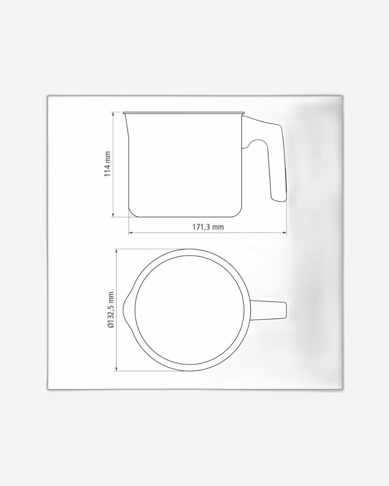 Tramontina Paris Milk Boiler 1.2L