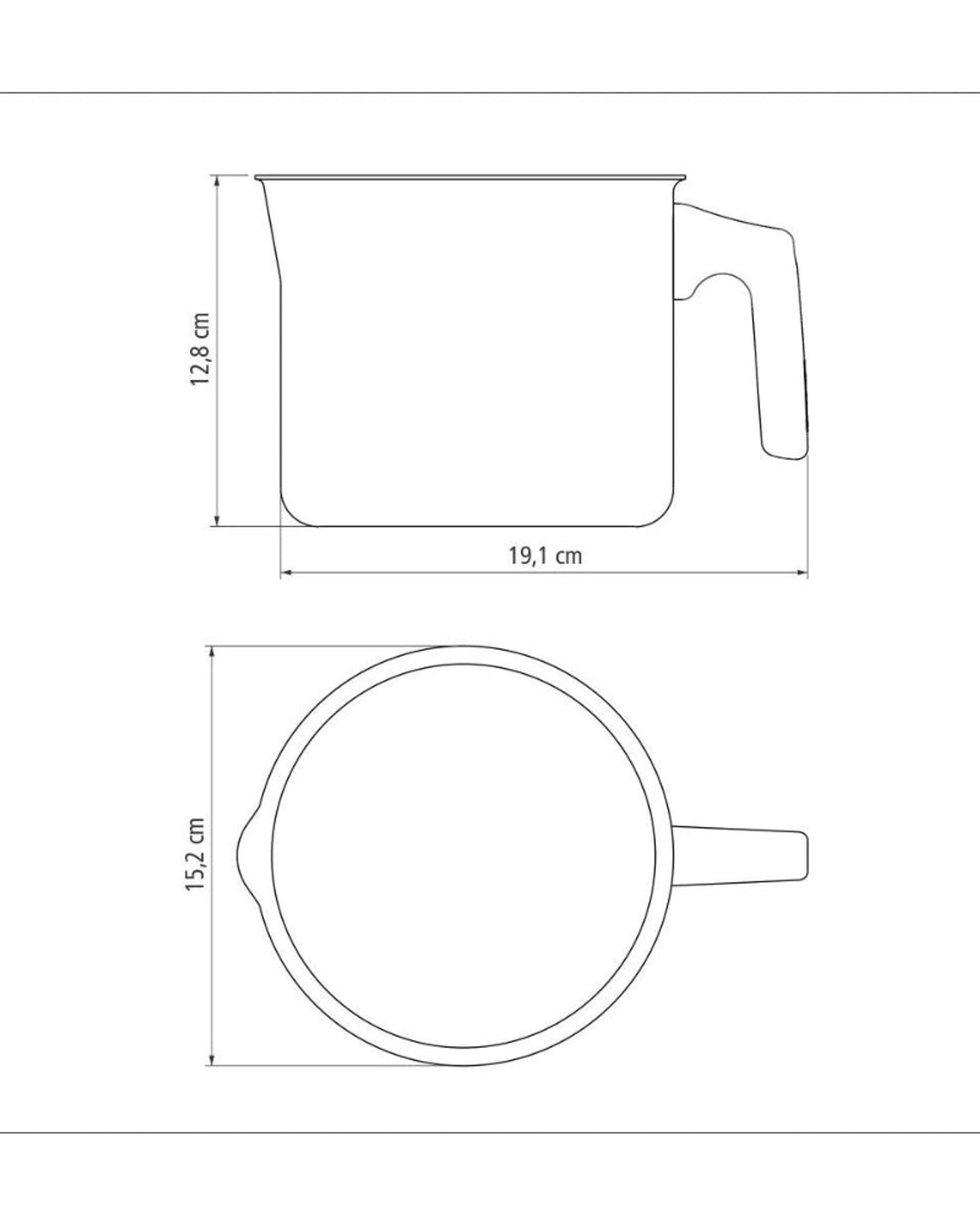 Tramontina Paris Milk Boiler 1.9L