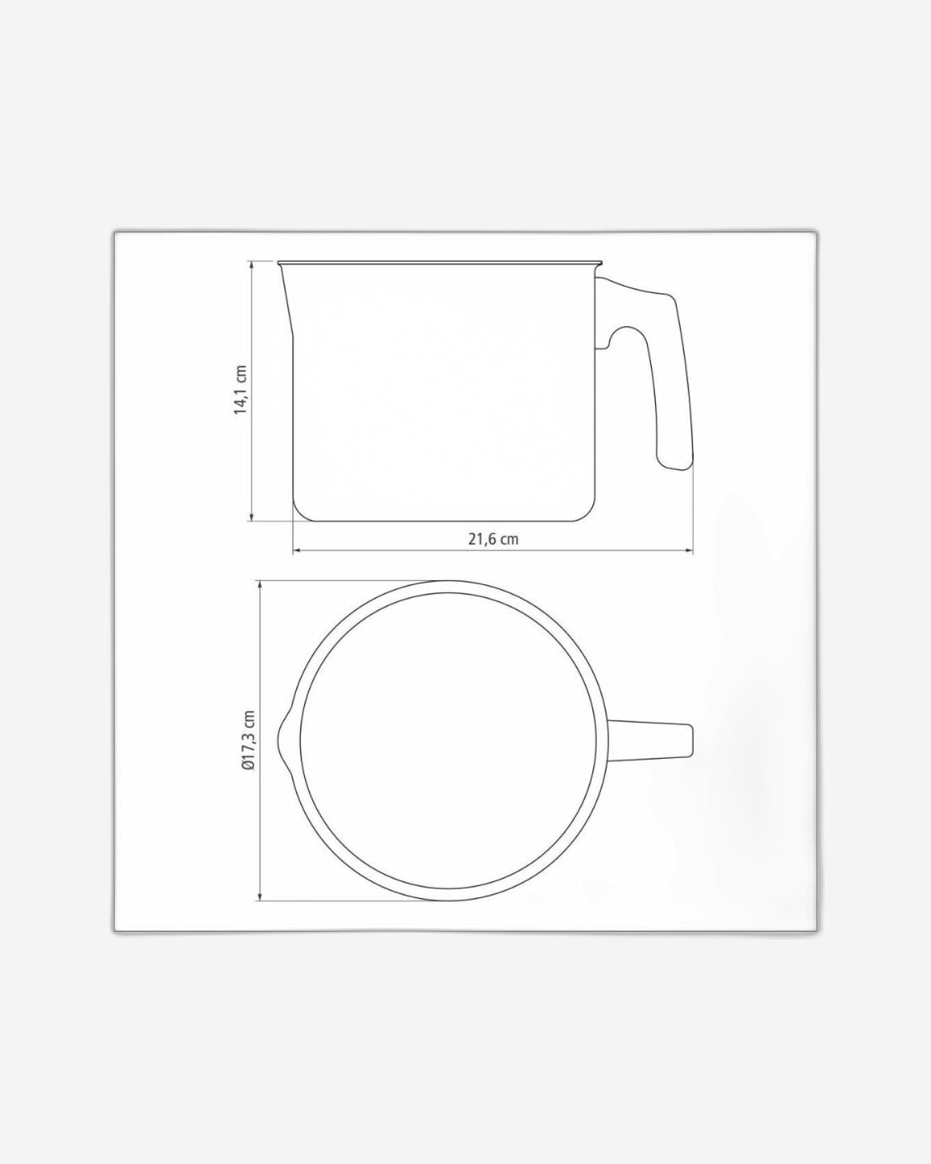 Tramontina Paris Aluminum Milk Boiler with Interior and Exterior Starflon Max Lead Nonstick Coating, 16 cm 2,7 L