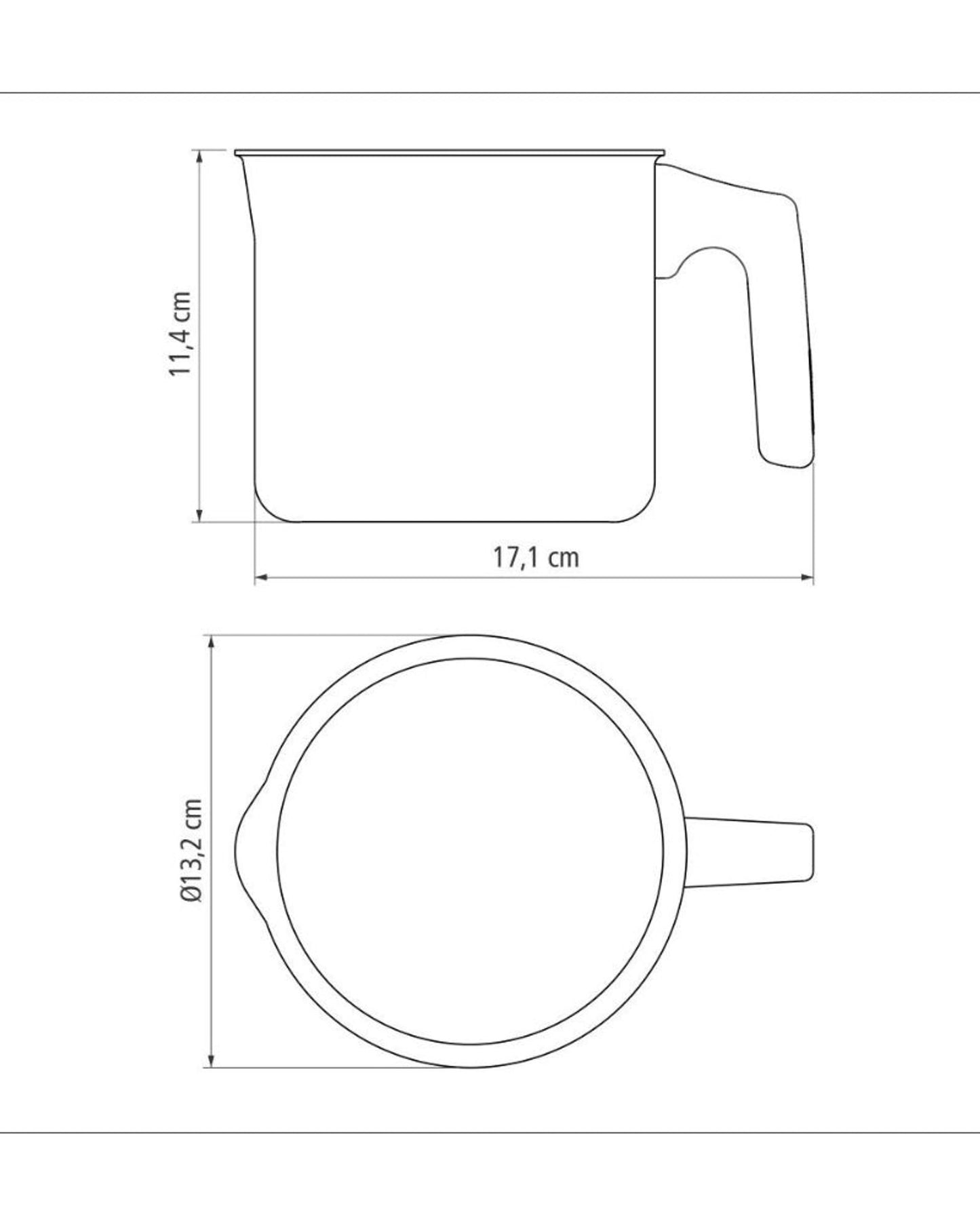 Tramontina Paris Milk Boiler 1.2L