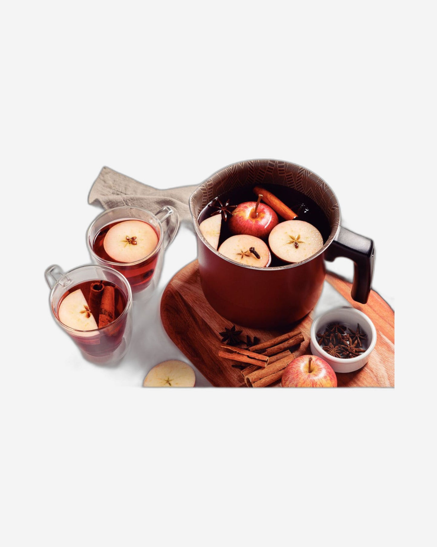 Tramontina Paris Aluminum Milk Boiler with Interior and Exterior Starflon Max Red Nonstick Coating, 16 cm 2,7 L