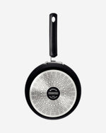 Tramontina Brazil  Monaco Induction 18cm 2L Black Aluminum Saucepan with Interior and Exterior Starflon Premium PFOA Free Nonstick Coating