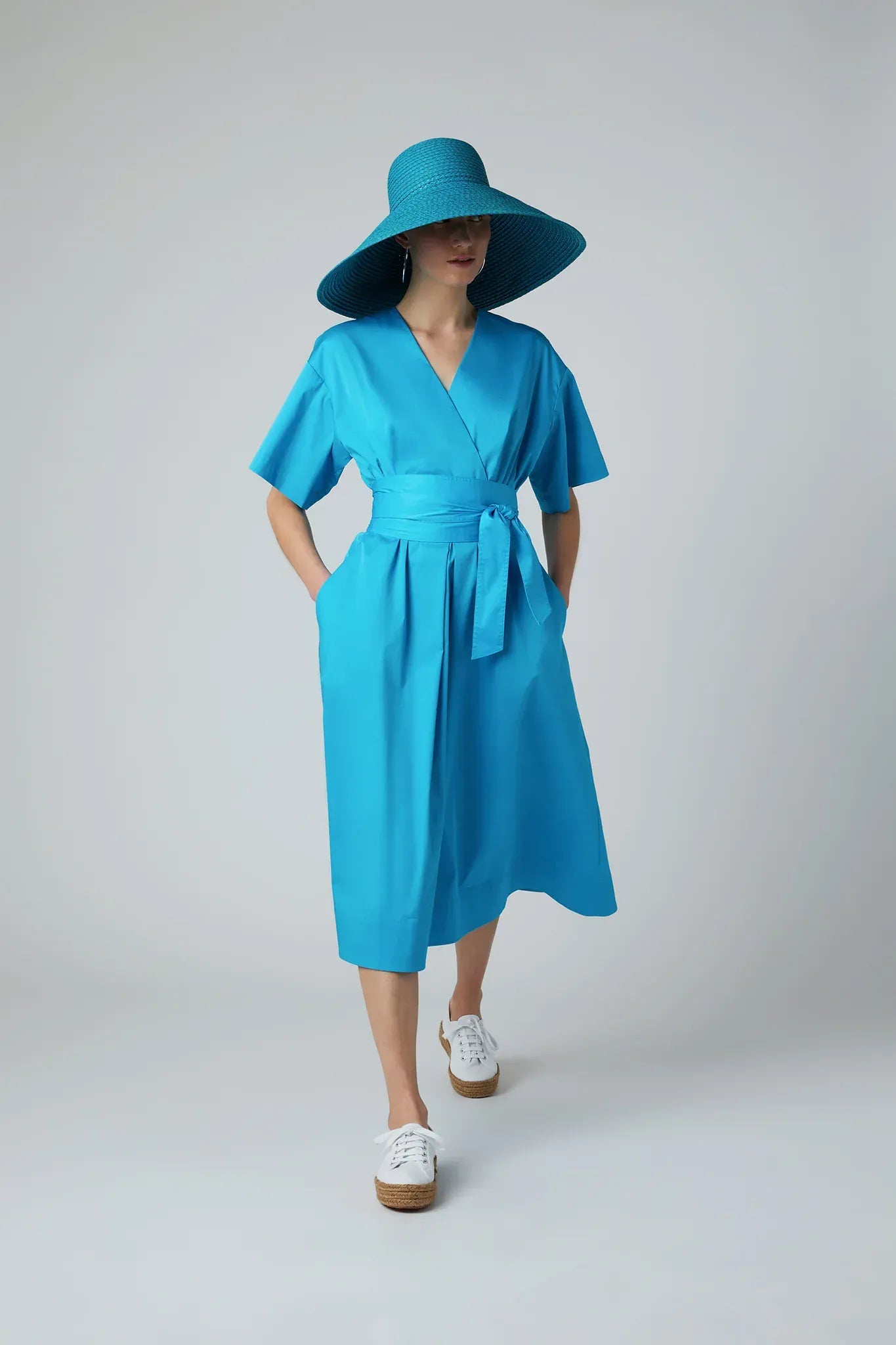 Betsy Kimono Dress in Turquoise