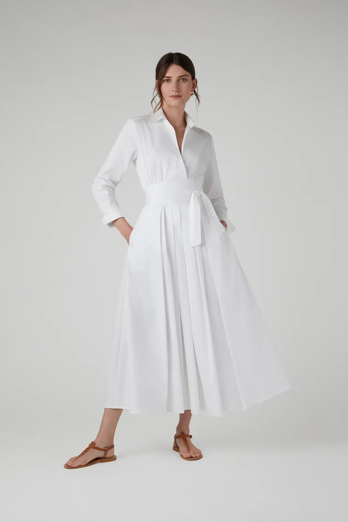 Henrietta Inverted Pleat Skirt