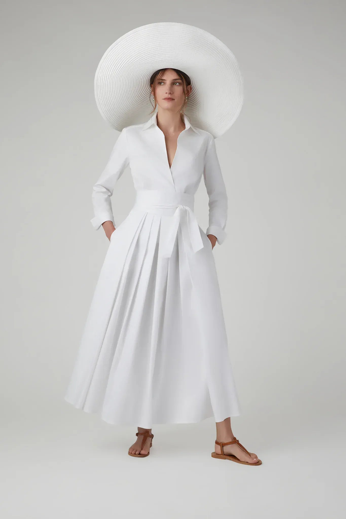 Henrietta Inverted Pleat Skirt
