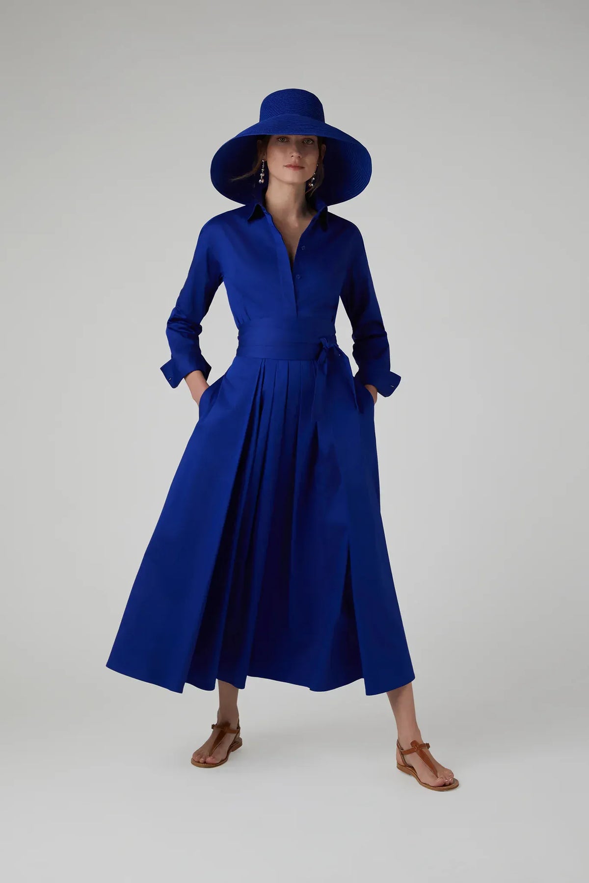 Henrietta Inverted Pleat Skirt
