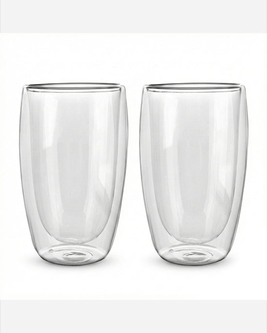 Cuisine Art Borosilicate Double Wall Glass 450ml Set 2