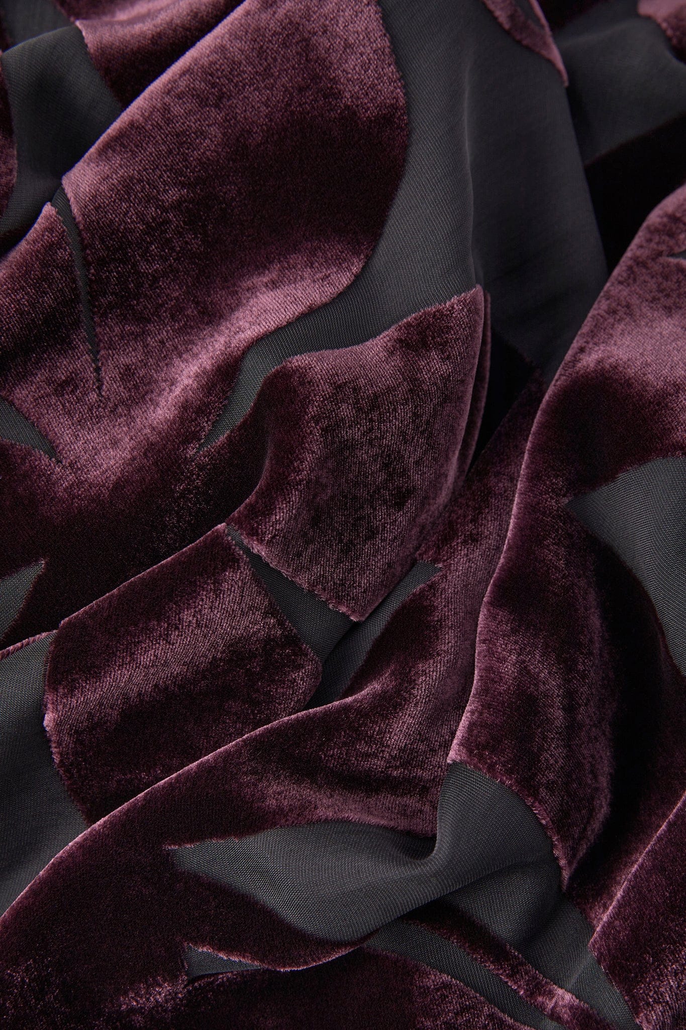 Idalia Velvet Burn Out Shirt in Berry Floral