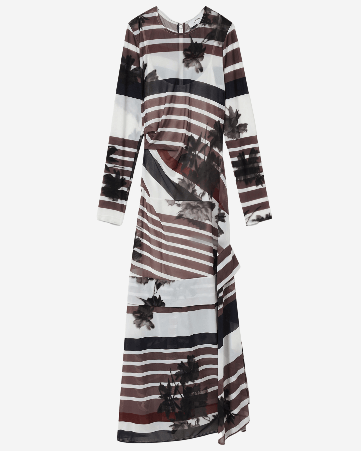Reiss Stripe Printed Dress