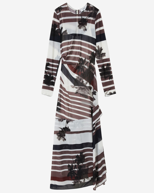 Reiss Stripe Printed Dress
