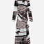 Reiss Stripe Printed Dress