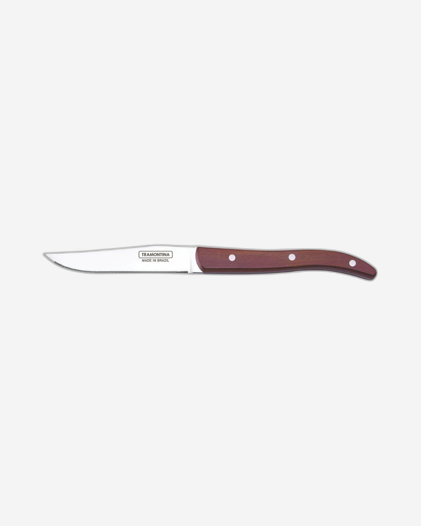 Tramontina Steak Knife with Stainless-Steel Blade and Red Polywood Handle 5"