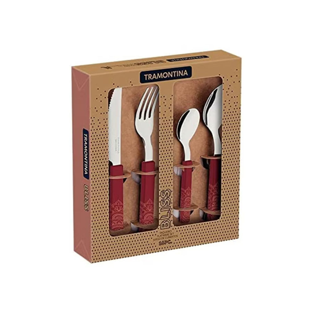 Tramontina Polywood Barbecue Flatware Set 4Pc