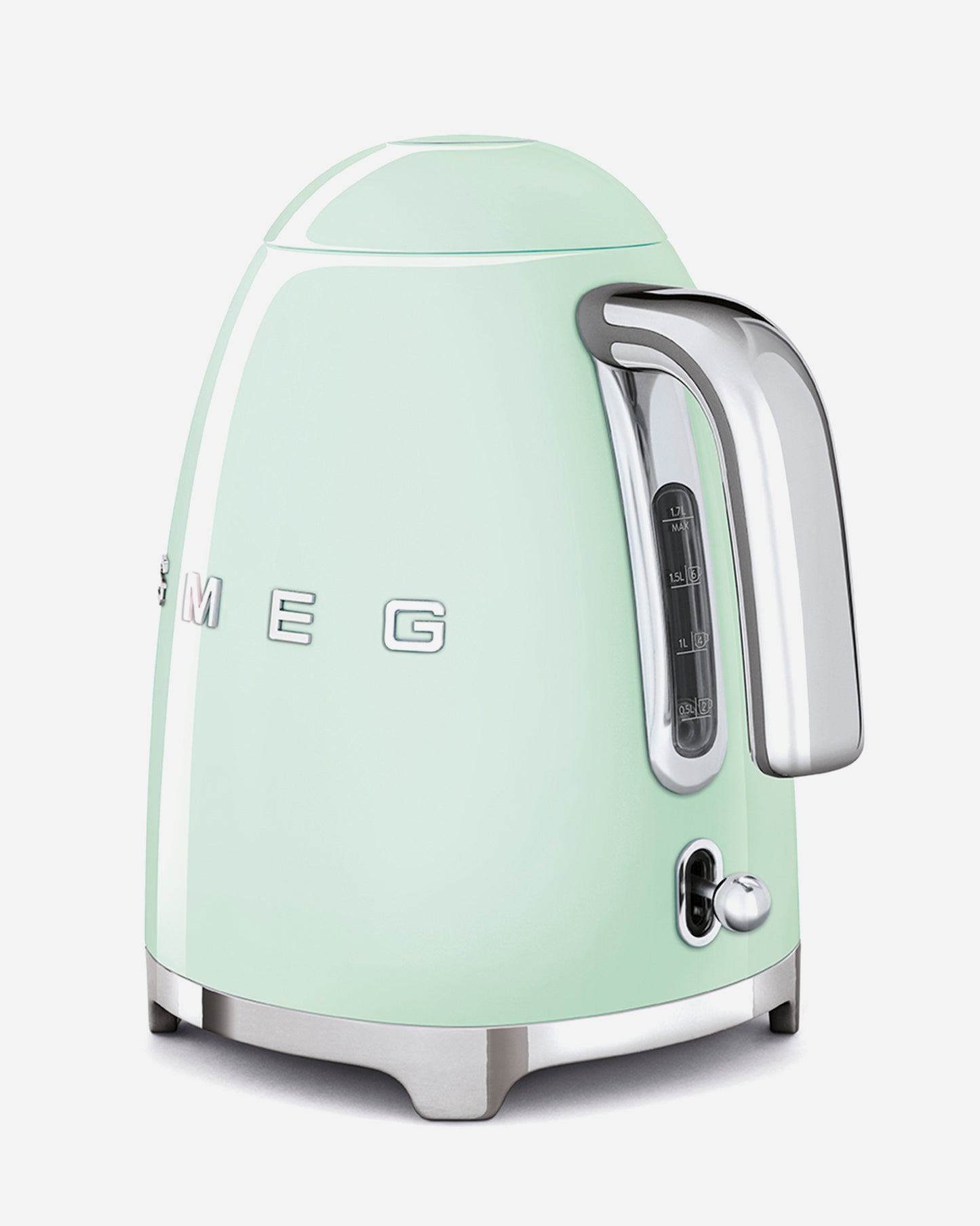 SMEG 1.7L Electric Kettle with Soft Opening Lid  Pastel Green