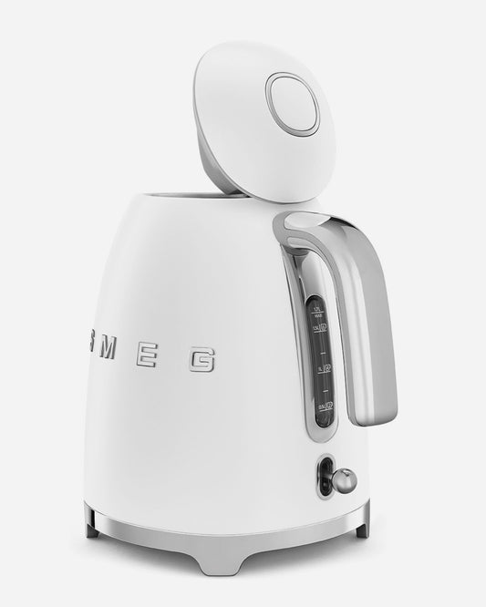 SMEG 1.7L Electric Kettle with Soft Opening Lid  Matte White