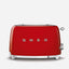 SMEG 2 Slice Toaster with Extra Wide Slots  Red