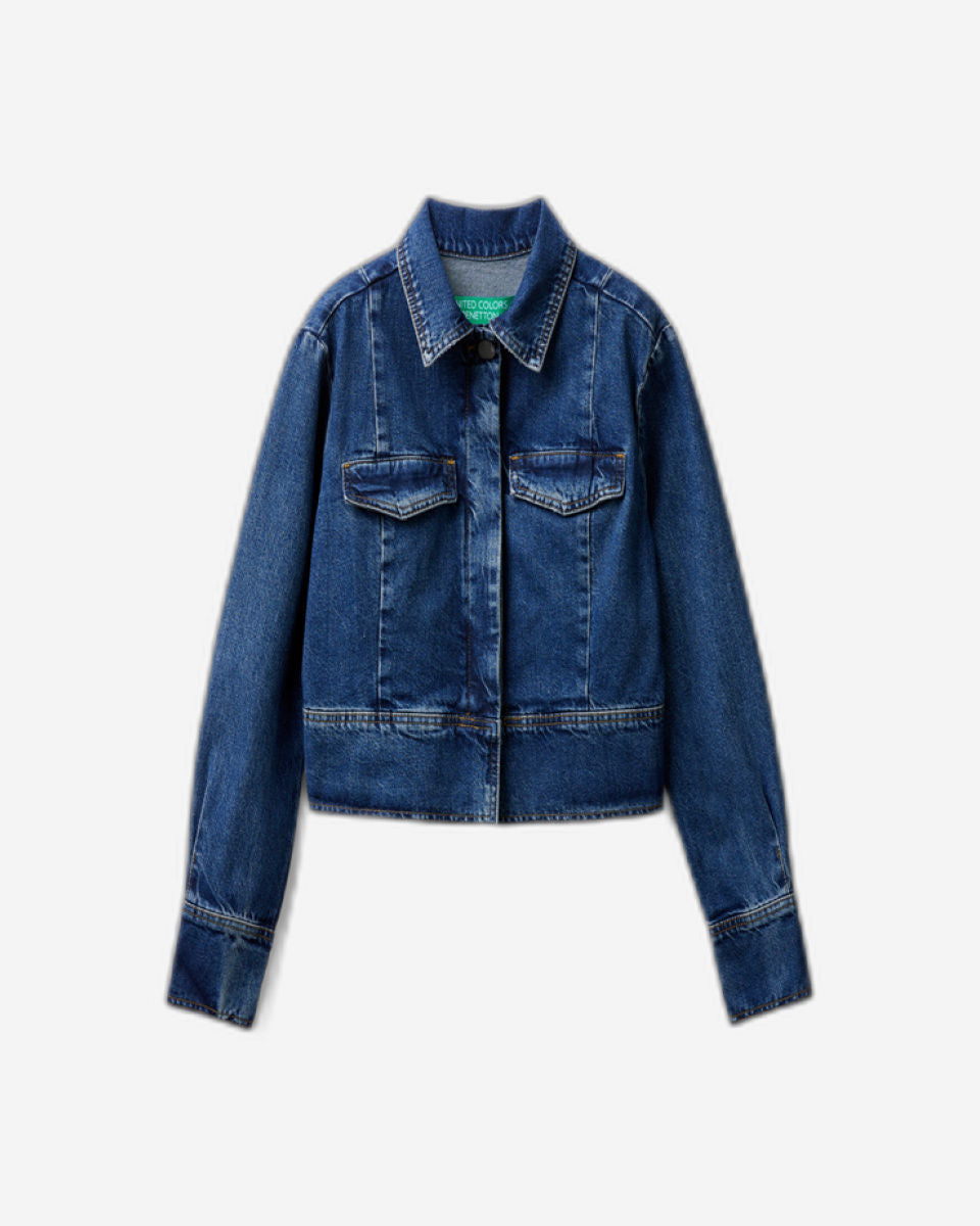 Boxy fit denim jacket
