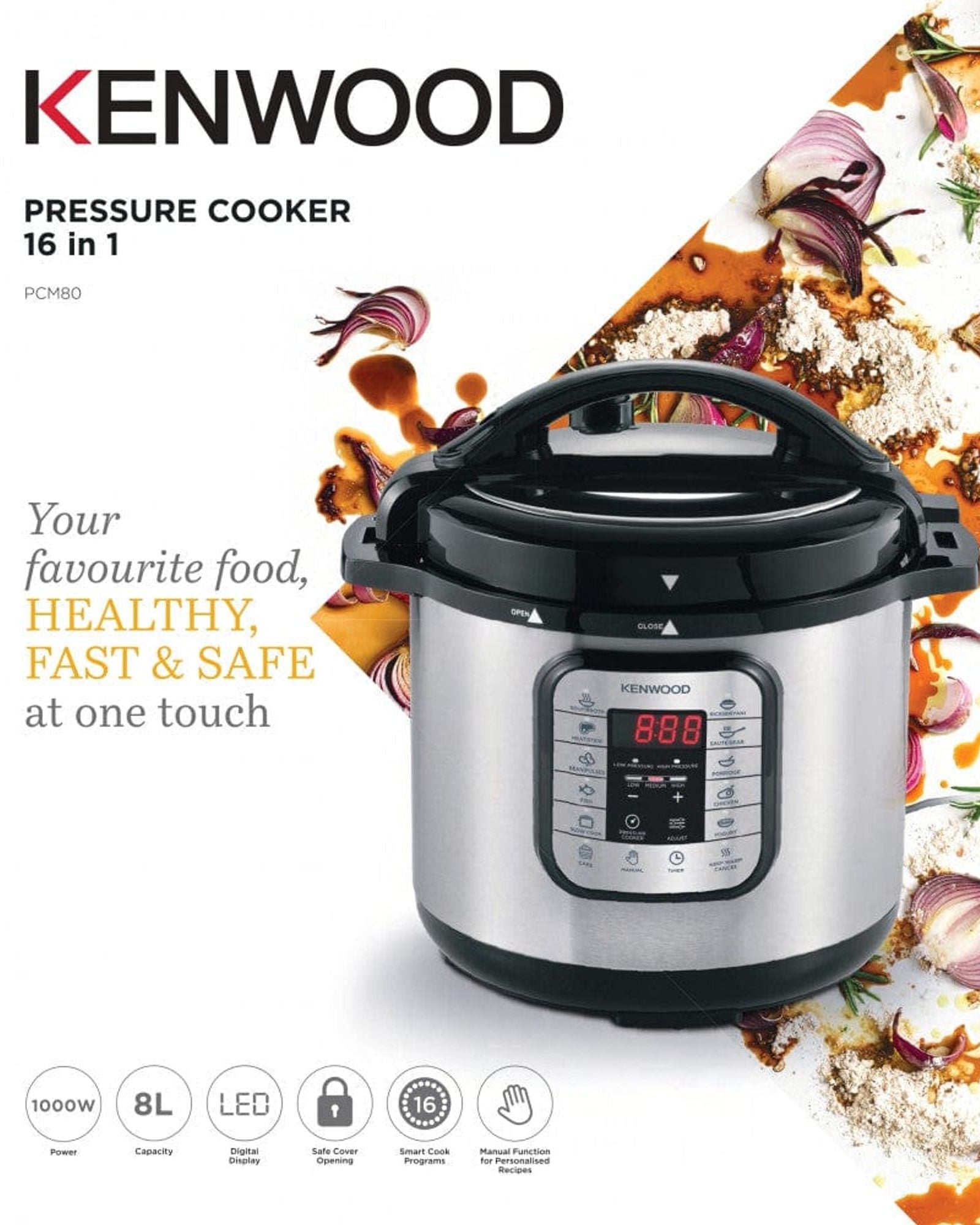 Kenwood Electric Pressure Cooker 8L