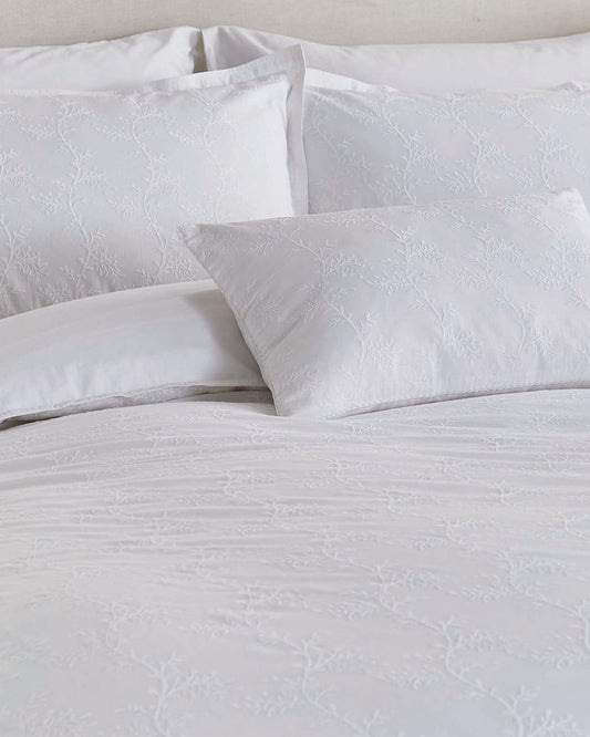 Murmur "Bea" Embroidery Duvet Cover Sets in White