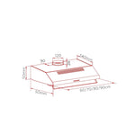 Hoover 90cm Under Counter Hood