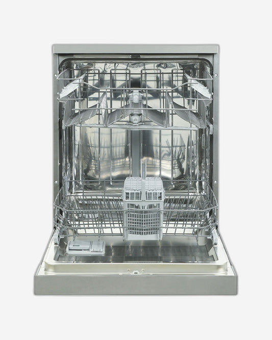 Hoover Freestanding Dishwasher, 12 Place Settings, 5 Programs, Push Button, Delay Start, Half Load Cleaning, Child Safety Lock, Quiet Operation, 1 Year Warranty,Made in Turkey - Inox - HDW-V512-S