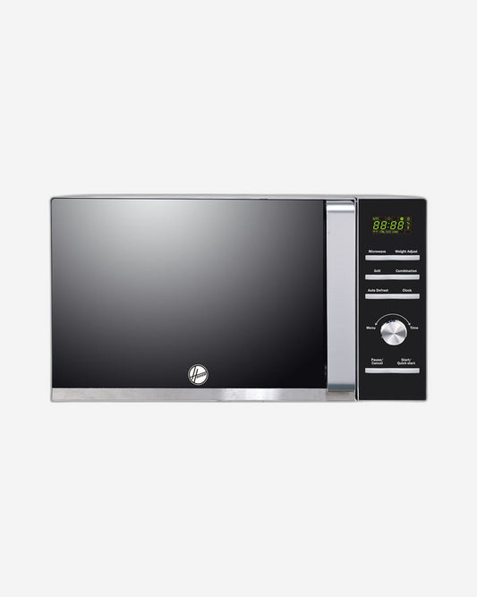 Hoover 30L Digital Microwave with Grill Oven - HMW-M30G-S, 900W Power, Defrost, Grill Function, Digital Button Control, Black