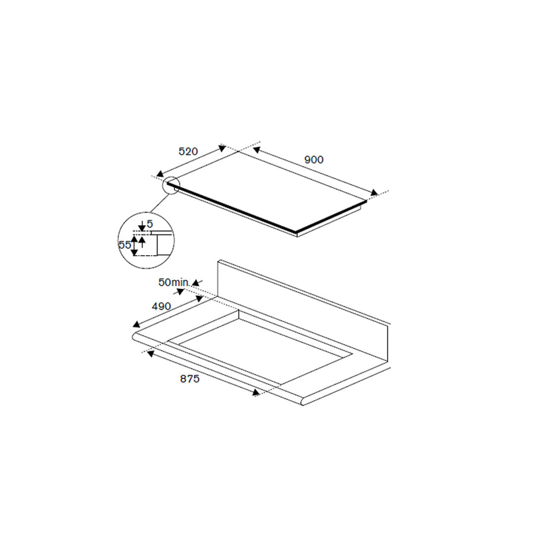 Bertazzoni Modern Series Induction Hob 90cm