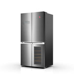 Hoover 755L Silver Frost Cross Door Refrigerator with Beverage Cooler