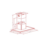 Hoover 90cm Built-In T-Shape Hood