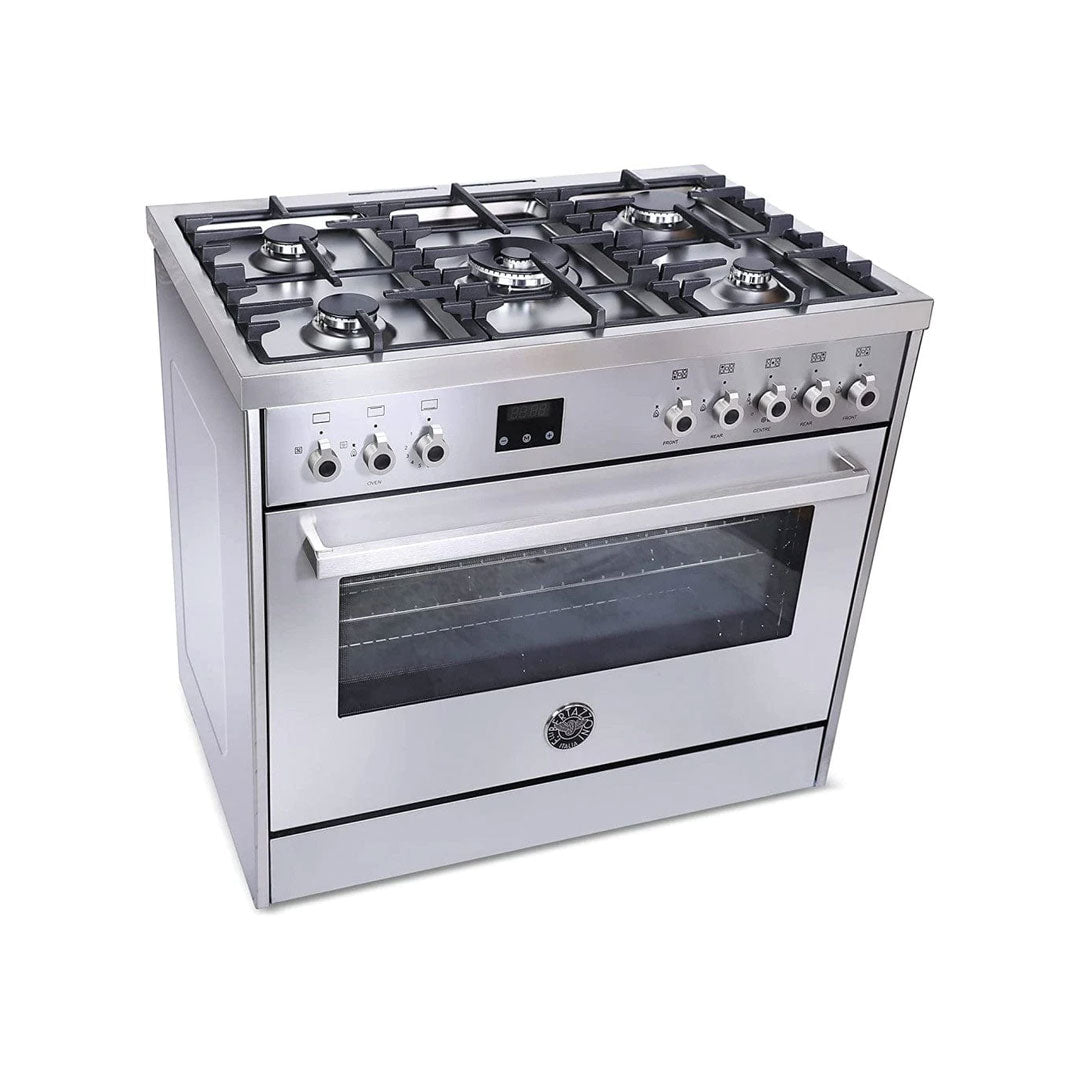 Bertazzoni طباخ غاز كامل بمروحة مزدوجة 90X60