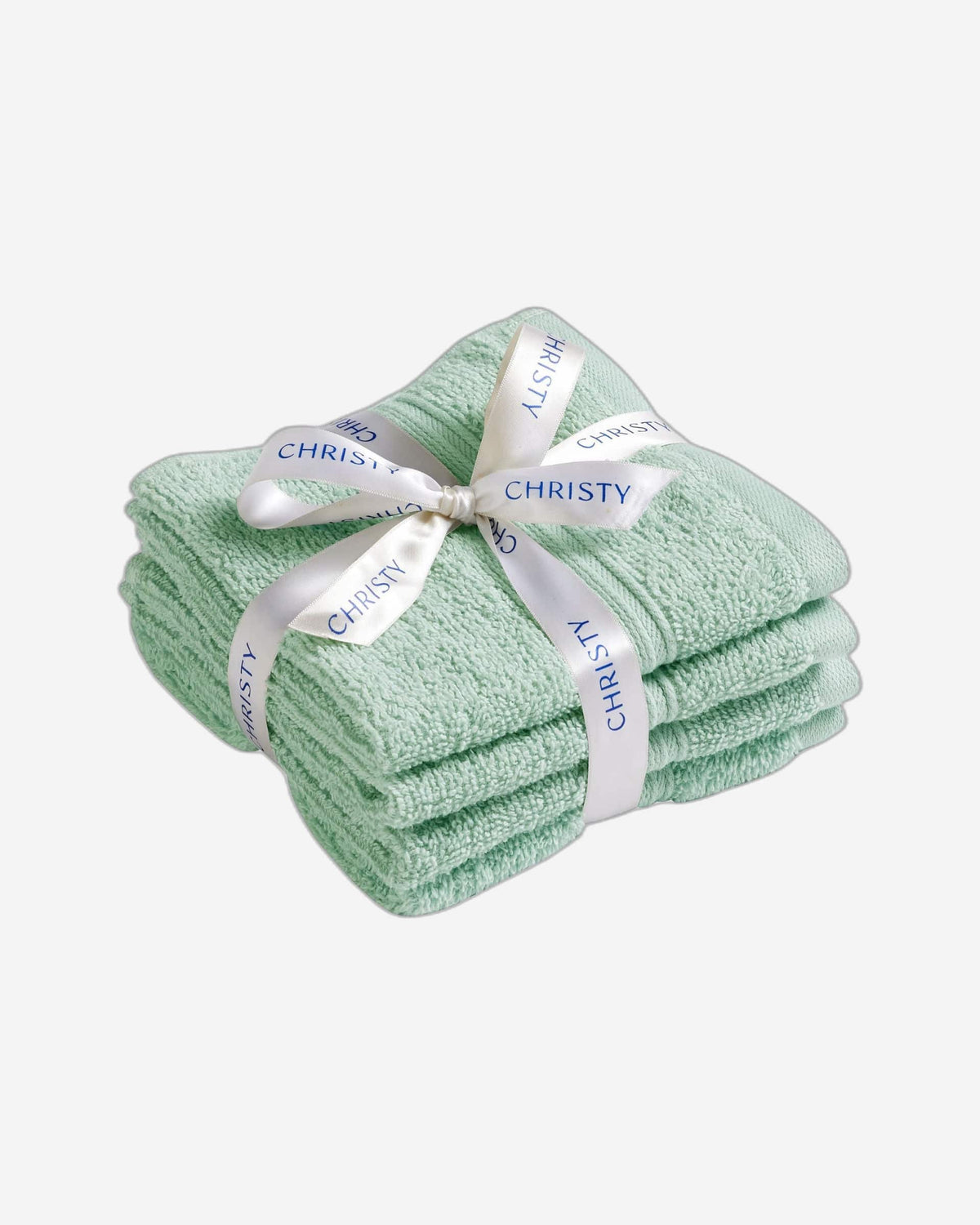 Christy Serene Face Towel Set 4Pc Duck Egg