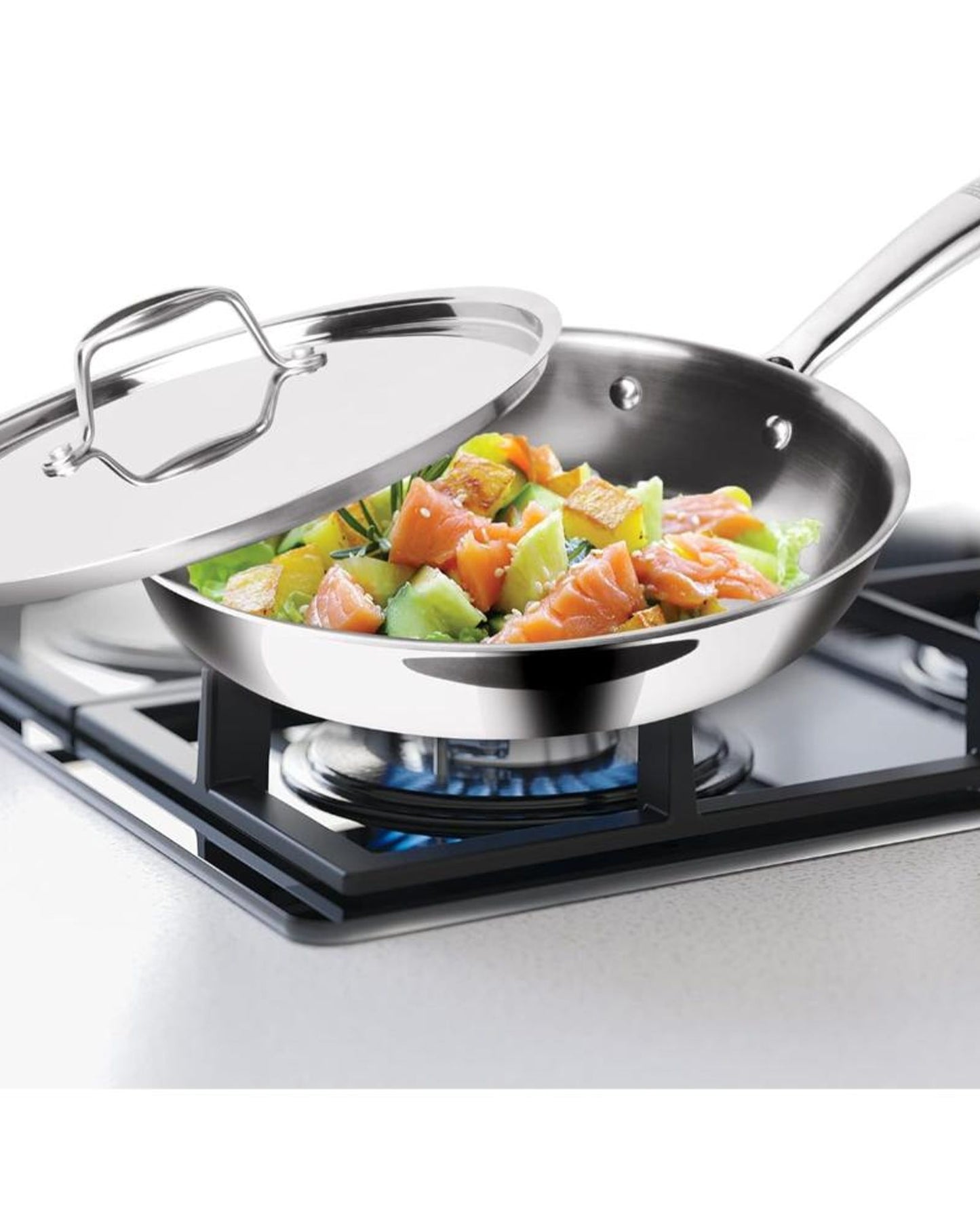 Milton Pro Cook Fry Pan 24cm 1.7L Steel