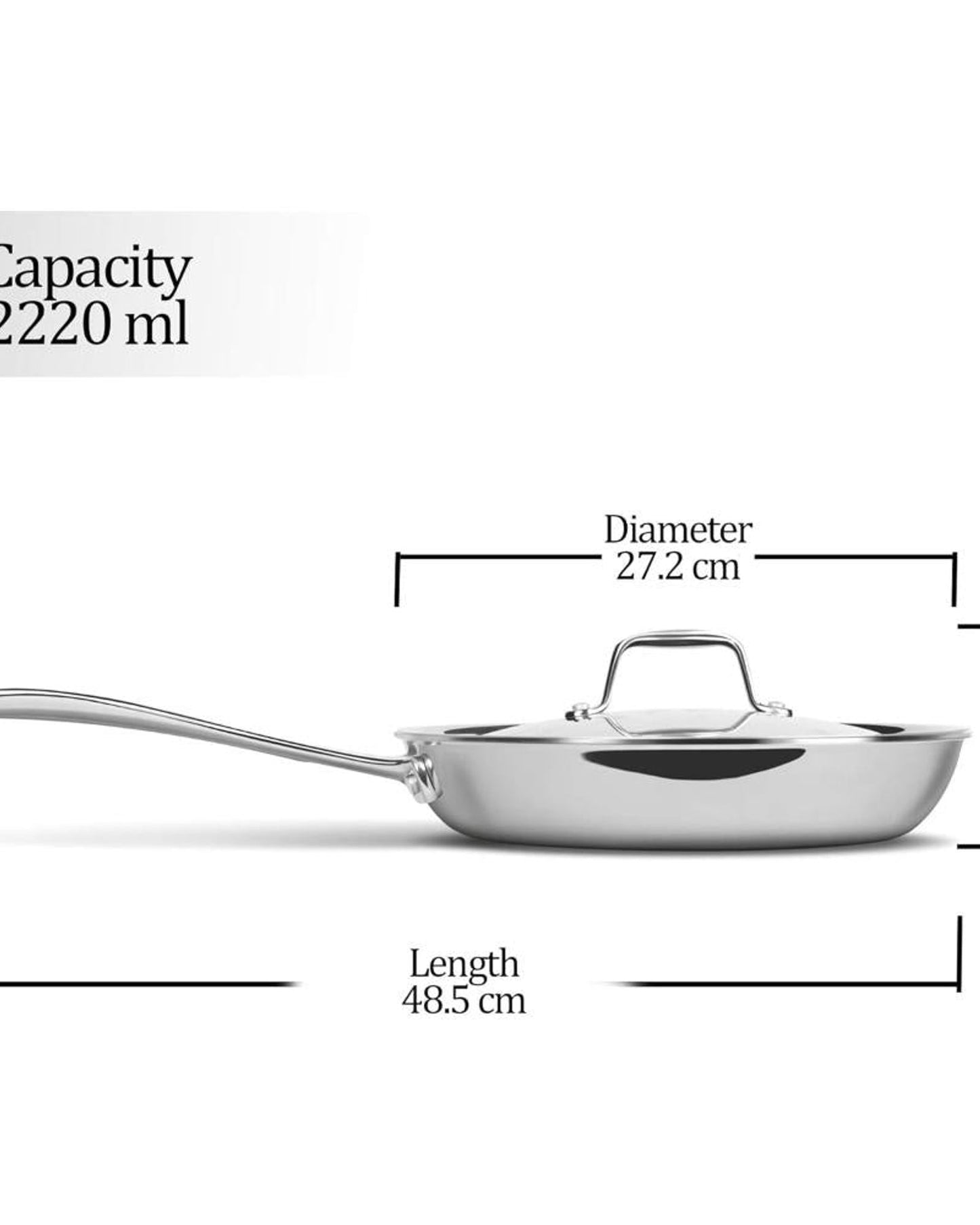 Milton Pro Cook Fry Pan 26cm 2.2L Steel
