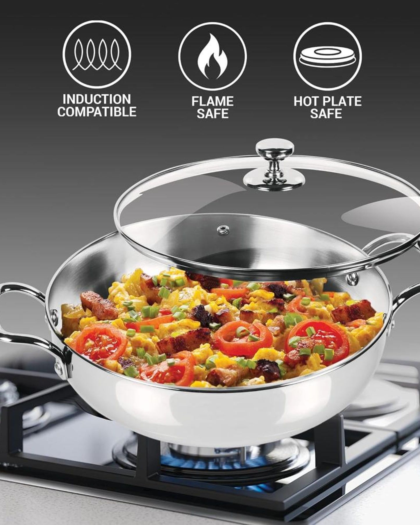 Milton Pro Cook Cookware Set 3Pc Steel
