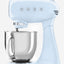 SMEG Stand Mixer White Full Color Steel Bowl - SMF05WHUK