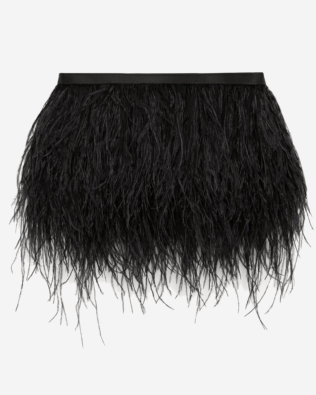 Jasper Conran Inez Ostrich Feather Clutch Bag in Berry