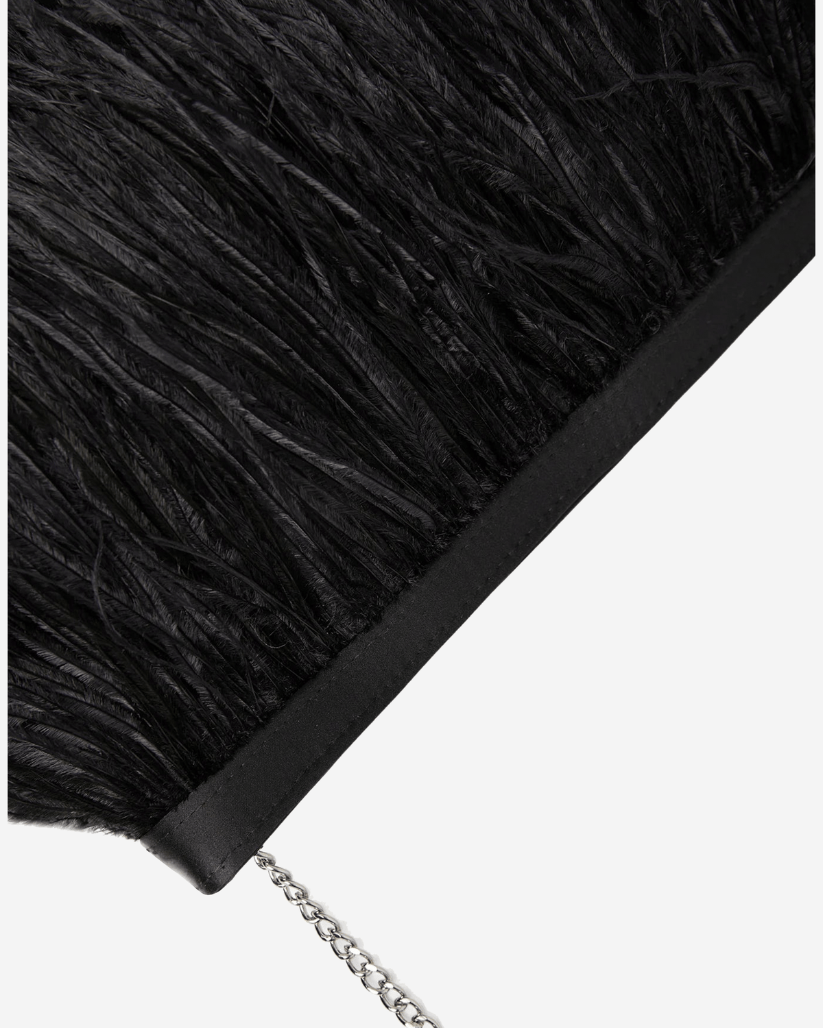 Jasper Conran Inez Ostrich Feather Clutch Bag in Berry