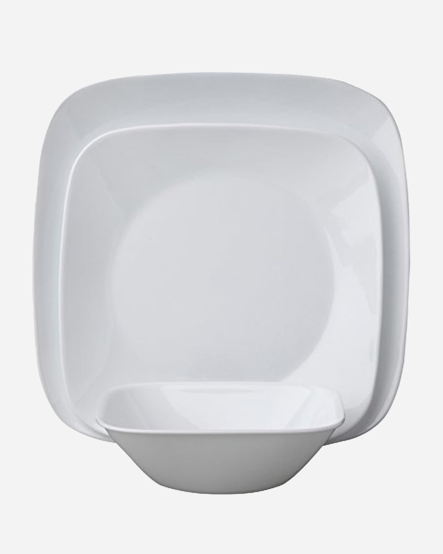 Corelle Dinnerware Set 18Pc Square Pure White