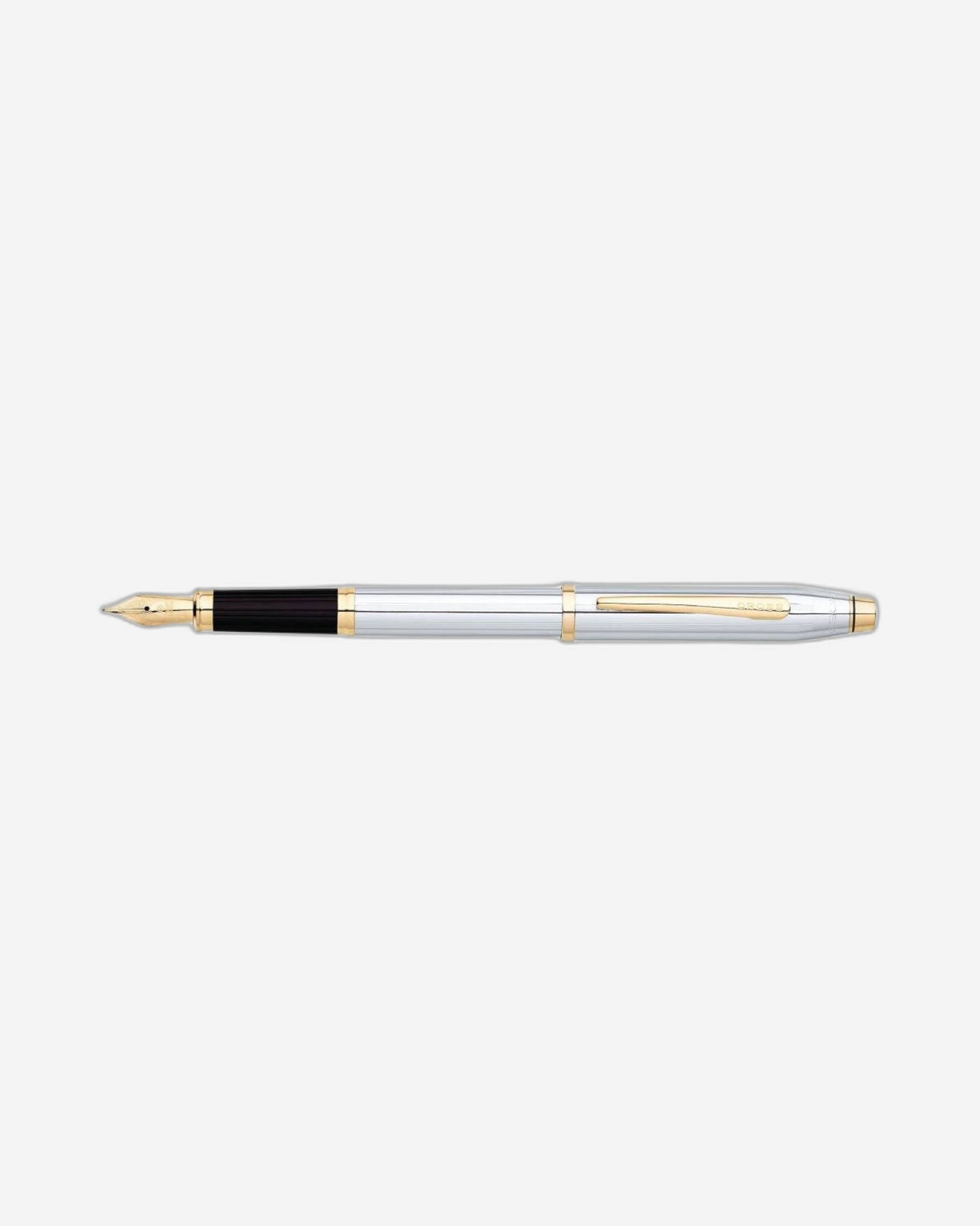 Cross Century® Ii Medalist® Polished Chrome With 23Kt Gold-Plated Appointments And 23Kt Gold-Plated Fine Nib Fountain Pen- 3309-FF