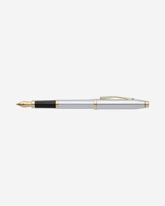 Cross Century® Ii Medalist® Polished Chrome With 23Kt Gold-Plated Appointments And 23Kt Gold-Plated Fine Nib Fountain Pen- 3309-FF