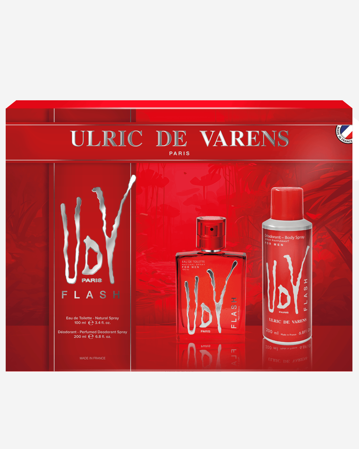 Ulric De Varens Coffret Flash (EDT 100ml + Perfumed Deodorant 200ml)