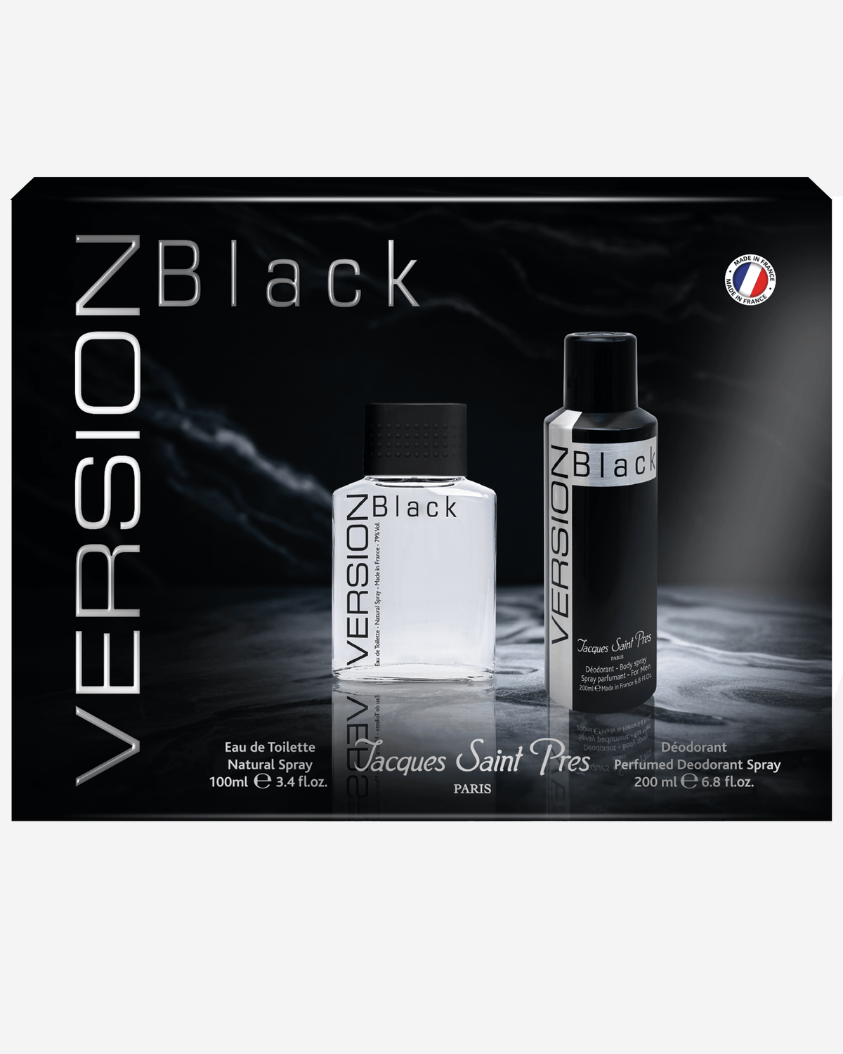 Ulric De Varens Version Black Coffret (EDT 100ml + Perfumed Deodorant 200ml)
