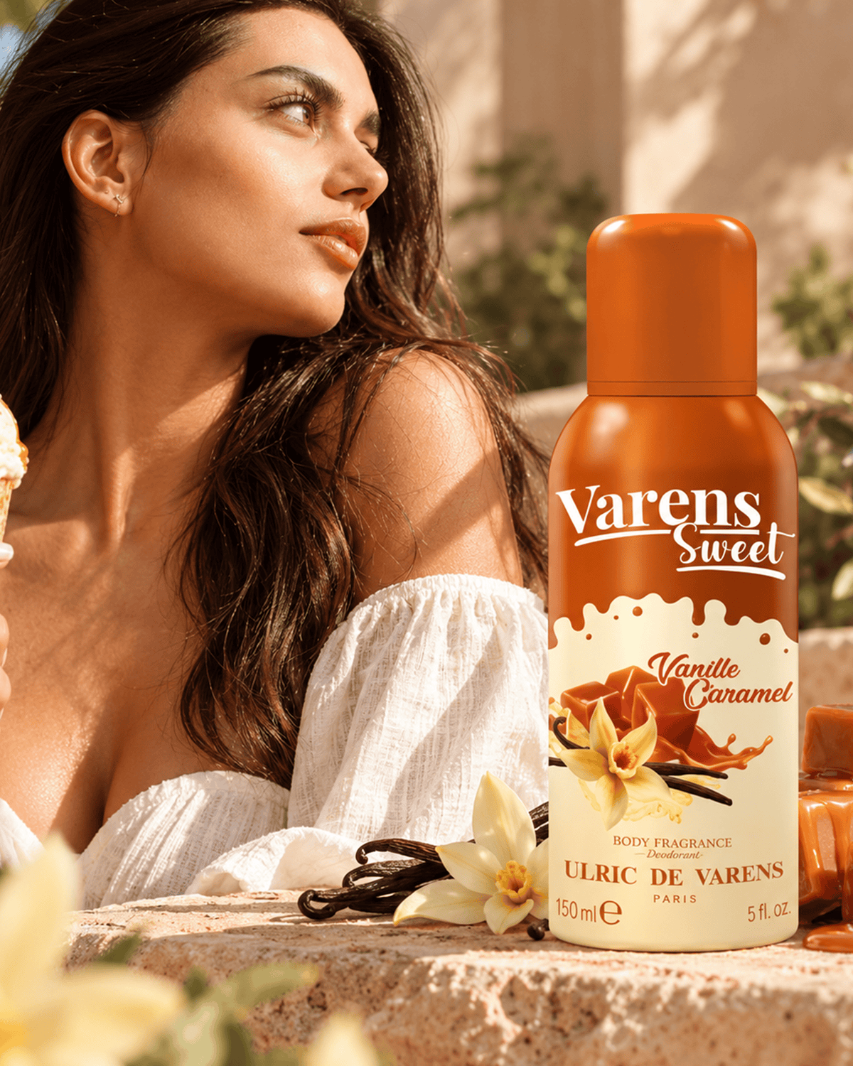 Ulric de Varens  Sweet Vanille Caramel Body Fragrance Deo 150 Ml